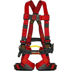 Fusion Climb Leap Of Faith Full Body Zipline Harness 23kN M-L Red Black, One Size in Kuwait