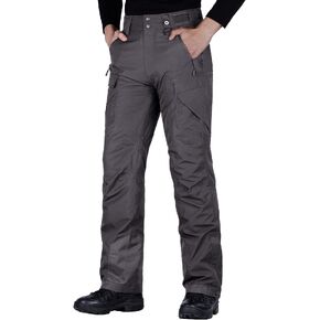 FREE SOLDIER Men's Waterproof Snow Insulated Pants Winter Skiing Snowboarding Pants with Zipper Pockets