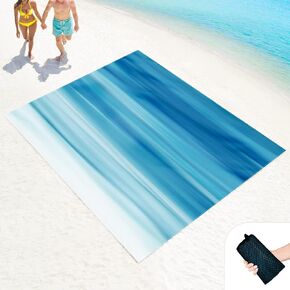 Beach Blanket Waterproof Sandproof Large 100x80in with Mesh Bag | Waterproof Sandproof in Saudi Arabia