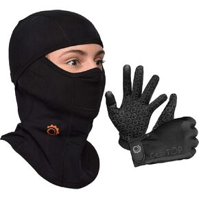 قناع تزلج ممتاز للوجه بالكامل بالاكلافا وقفازات شاشة لمس كبيرة جدًا in Kuwait