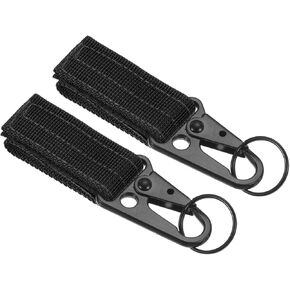PATIKIL Belt Keeper Key Ring, Thickening Nylon Webbing Strap Hanging Gear Buckle Key Chain Hook with Snap for Outdoor in Saudi Arabia