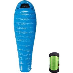 AEGISMAX Ultra-Light Sleeping Bag Spring Summer Autumn Ultra-compactable Sleeping Bag Warm Plump Mummy Sleeping Bag 400g Duck Down Filling for Hiking, Backpacking and Camping-Blue Large in Saudi Arabia