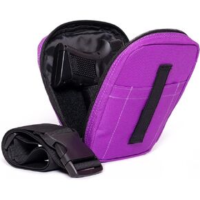 Women's Concealed Carry Gun Bag Leopard Tactical Soft Pistol Case Wide Nylon Belt Holster Pouch Waist Fanny Pack Fits Mid Compact Handguns for Everyday Carry (Brown Leopard) in Saudi Arabia