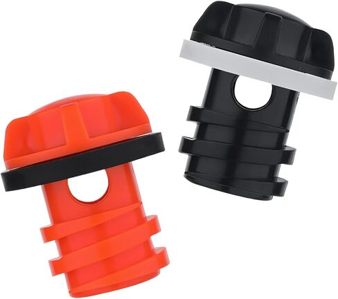 2 Pack Cooler Drain Plug, Replacement Cooler Drain Plug Compatible with Yeti's Line of Roadie, Tundra, and Tank Coolers Fit for ORCA Coolers (Black, Orange) in Saudi Arabia