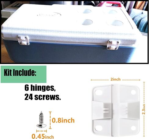 طقم مفصلات بلاستيكية بديلة من كولمان لمفصلات التبريد 5253 6262 6270 (6 عبوات) in Kuwait