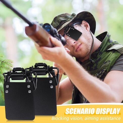 Hungdao 2 Packs International Standard Shooting Glasses Patch Shooting Patch for Eye Glasses Shooting Blinders Aim Assistance in Kuwait