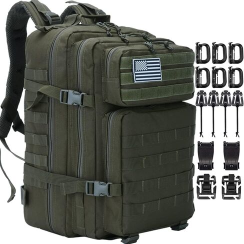 Createy 45L Military Tactical Backpack Large 3 Day Assault Pack Molle Bag Rucksack Bug Out Bag for Camping Hunting Hiking in Saudi Arabia