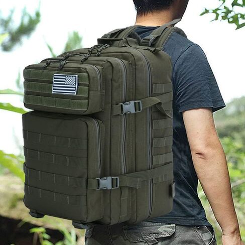 Createy 45L Military Tactical Backpack Large 3 Day Assault Pack Molle Bag Rucksack Bug Out Bag for Camping Hunting Hiking in Saudi Arabia