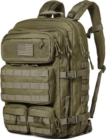 Falko Tactical Backpack - 2.4x Stronger Work & Military Backpack. Water Resistant and Heavy Duty Large Molle Backpack (50L) in Saudi Arabia