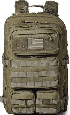 Falko Tactical Backpack - 2.4x Stronger Work & Military Backpack. Water Resistant and Heavy Duty Large Molle Backpack (50L) in Saudi Arabia