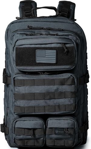 Falko Tactical Backpack - 2.4x Stronger Work & Military Backpack. Water Resistant and Heavy Duty Large Molle Backpack (50L) in Kuwait