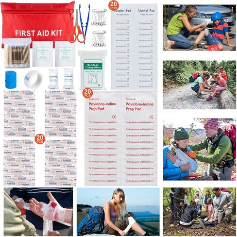 Survival Kit 213 in 1,Survival Tool Emergency for Father's Day Dad Kids Men Women Gift, Teenagers First Aid Kits,Survival Gear Outdoors for Camping Hiking Fishing Backpacking Adventure Disaster in Kuwait