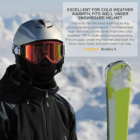 قناع تزلج ممتاز للوجه بالكامل بالاكلافا وقفازات شاشة لمس كبيرة جدًا in Kuwait