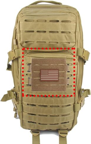TAXATM Large Molle Patch Panel with Laser Cutting Loop, Molle Patch Display Holder for Backpack, 6X5.5 Mini Patch Board Include American Flag Patch in Kuwait