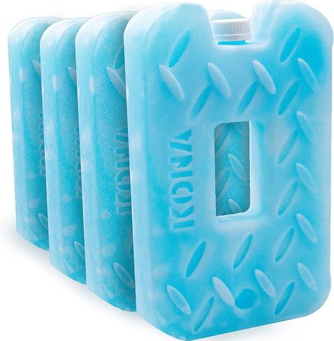 Kona Blue Ice 2 Pound Ice Packs for Coolers - Long Lasting Design - Refreezable Reusable Cooler Ice Pack (2) in Kuwait