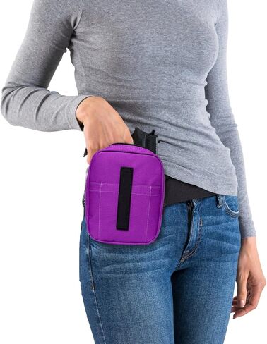 Women's Concealed Carry Gun Bag Leopard Tactical Soft Pistol Case Wide Nylon Belt Holster Pouch Waist Fanny Pack Fits Mid Compact Handguns for Everyday Carry (Brown Leopard) in Saudi Arabia