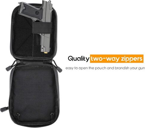 ProCase Concealed Gun Pouch, Multipurpose Carry Pistol Holster Fanny Pack Waist Bag for Handgun with Belt Loops in Saudi Arabia