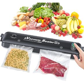 AllToU Vacuum Sealer, Food Saver Vacuum Sealer Machine, Sealer Machine Mini for Food Storage Dry and Moist Food Modes Compact,Mason Jar Vacuum Sealer in Kuwait
