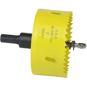 2-1/2 inch Hole Saw,64MM HSS Bi-Metal Hole Cutter with Mandrel Precision Cutting for Wood,Steel,Aluminium,Brass,Copper,Zinc in Saudi Arabia