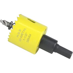 2-1/2 inch Hole Saw,64MM HSS Bi-Metal Hole Cutter with Mandrel Precision Cutting for Wood,Steel,Aluminium,Brass,Copper,Zinc in Saudi Arabia