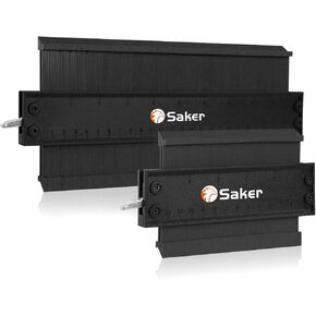 Saker Contour Gauge Duplication-Adjustable Lock-Precisely Copy Irregular Shape-Irregular Woodworking Tracing-Must Have Tool for DIY Handyman Men Husband Dad 10 Inch+5 Inch