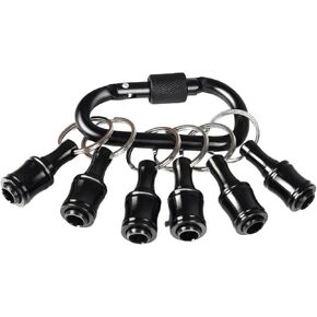 12PCS Bit Holders 1/4 Socket, Hex Shank Screwdriver Bit Holder for Impact Driver Drill Bit Keychain Extension Bar Quick Release Easy Change, Screwdriver Bit Holders for Tools & Home Improvement Gift