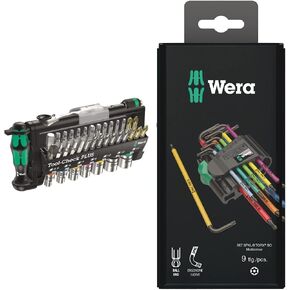 Wera 056490 مجموعة أدوات التحقق من السقاطة بالإضافة إلى المقابس - متري