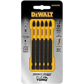 DEWALT ACCESSORIES DWA3PH2IR5 3.5" Impact #2 Phil Bit, 5 Piece (1 Pack) in Saudi Arabia