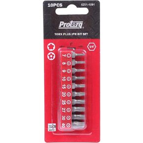 Protorq TORX PLUS IPR, Torx Plus 5-Point Tamper-Proof Security Bits (IPR 7-IPR 40), 25mm, 10 -Pieces, High Grade S2 Steel in Saudi Arabia
