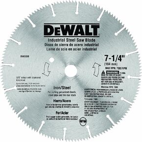 DEWALT Circular Saw Blade, 7 1/4 Inch, 16 Tooth, Metal Cutting (DW3330) in Kuwait