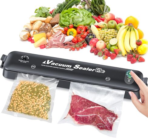 AllToU Vacuum Sealer, Food Saver Vacuum Sealer Machine, Sealer Machine Mini for Food Storage Dry and Moist Food Modes Compact,Mason Jar Vacuum Sealer in Kuwait