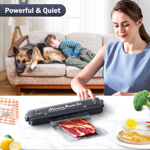AllToU Vacuum Sealer, Food Saver Vacuum Sealer Machine, Sealer Machine Mini for Food Storage Dry and Moist Food Modes Compact,Mason Jar Vacuum Sealer in Kuwait