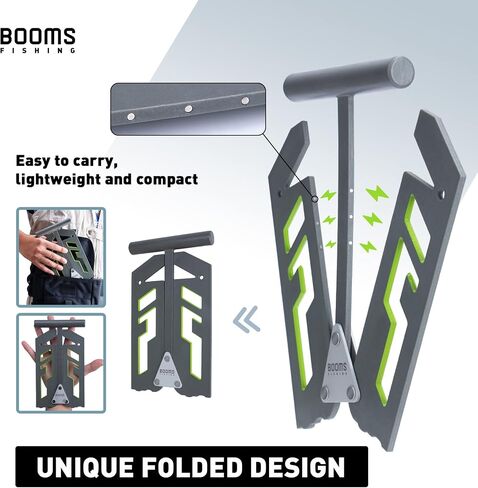 Booms Fishing TU1 Culling Beam, Tournament Fish Scale, Lightweight Foldable Style, Easy to Use and Carry, Comes with a 24" Adhesive Fish Ruler in Saudi Arabia