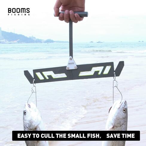 Booms Fishing TU1 Culling Beam, Tournament Fish Scale, Lightweight Foldable Style, Easy to Use and Carry, Comes with a 24" Adhesive Fish Ruler in Saudi Arabia
