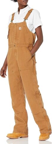 Carhartt Women's Weathered Duck Wildwood Bib Overalls (Regular and Plus Sizes) in Saudi Arabia