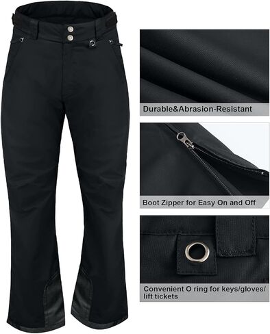 GEMYSE Women's Insulated Waterproof Ski Snow Pants Winter Windproof Snowboard Bottoms in Kuwait