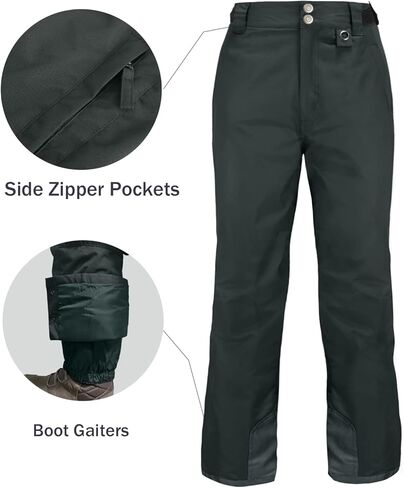 GEMYSE Women's Insulated Waterproof Ski Snow Pants Winter Windproof Snowboard Bottoms in Kuwait