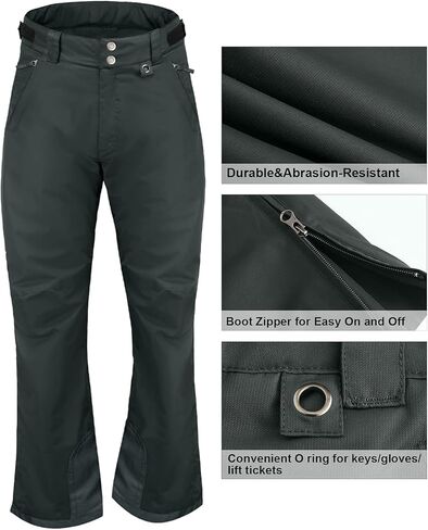 GEMYSE Women's Insulated Waterproof Ski Snow Pants Winter Windproof Snowboard Bottoms in Kuwait