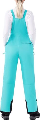 WULFUL Womens Insulated Snow Bibs Waterproof Winter Ski Pants Snowboarding Overalls in Kuwait