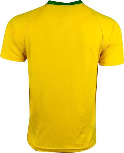 Icon Sports Boy's Brazil Performance Jersey, Youth Sizes Brazil Futbol Shirt, Brasil Soccer Short Sleeves Tee Shirt in Saudi Arabia