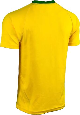 Icon Sports Boy's Brazil Performance Jersey, Youth Sizes Brazil Futbol Shirt, Brasil Soccer Short Sleeves Tee Shirt in Saudi Arabia