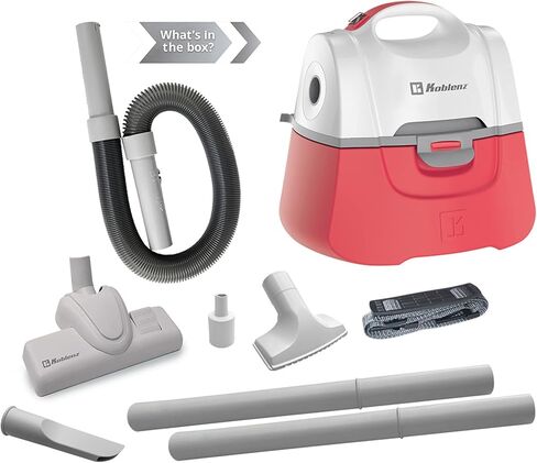 Koblenz WD-380K2B Portable Wet-Dry Vacuum, 3 Gallon 2.0HP w/adjustable floor tool, Designer Series, White-5 Year Warranty in Saudi Arabia