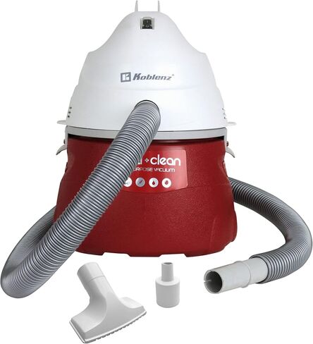 Koblenz WD-380K2B Portable Wet-Dry Vacuum, 3 Gallon 2.0HP w/adjustable floor tool, Designer Series, White-5 Year Warranty in Saudi Arabia