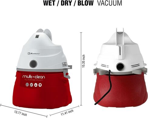 Koblenz WD-380K2B Portable Wet-Dry Vacuum, 3 Gallon 2.0HP w/adjustable floor tool, Designer Series, White-5 Year Warranty in Saudi Arabia