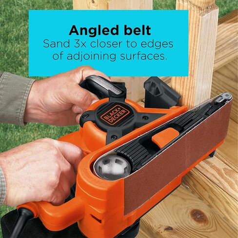 BLACK+DECKER Belt Sander with Dust Bag, 7-Amp, 3-Inch by 21-Inch (DS321) in Saudi Arabia