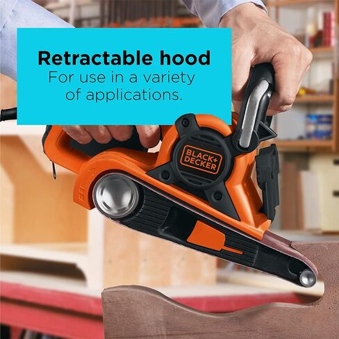 BLACK+DECKER Belt Sander with Dust Bag, 7-Amp, 3-Inch by 21-Inch (DS321) in Saudi Arabia