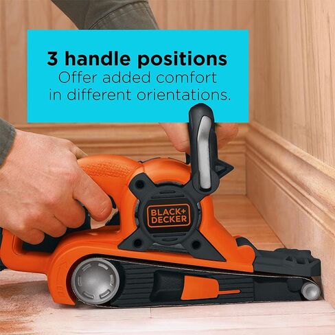 BLACK+DECKER Belt Sander with Dust Bag, 7-Amp, 3-Inch by 21-Inch (DS321) in Saudi Arabia