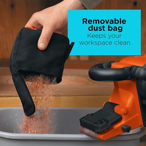 BLACK+DECKER Belt Sander with Dust Bag, 7-Amp, 3-Inch by 21-Inch (DS321) in Saudi Arabia