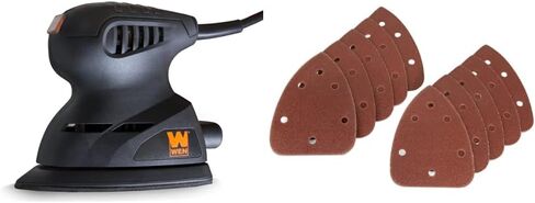 WEN 6301 Electric Detailing Palm Sander and 120-Grit Hook & Loop Sandpaper (10 Pack) in Saudi Arabia