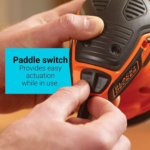 BLACK+DECKER Orbital Sander, 5-inch Disc Sander, Corded (BDERO600) in Saudi Arabia
